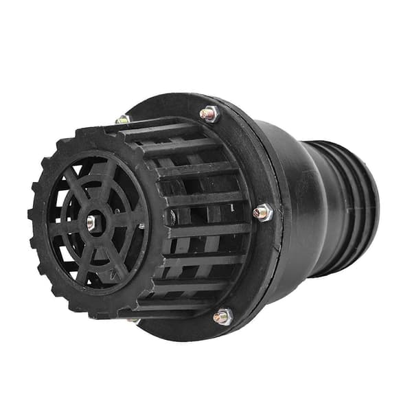 Backventil vattenpump bottenventil PVC lågtrycks platt backventil Kompatibel med vätskepump svart (3")[BEMS]