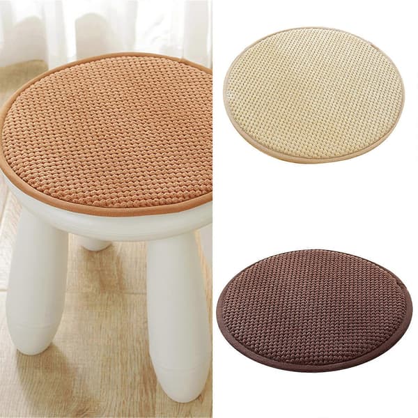 Andningsbart linne sittdyna halkfri kraftig kuddar för stolar soffa fordon ljusgrå 30 cm Light gray 30CM