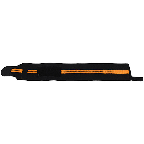 Justerbare Elastiske Wraps Bandager Vægtløftning Wristband Åndbar Gym (sort & orange)