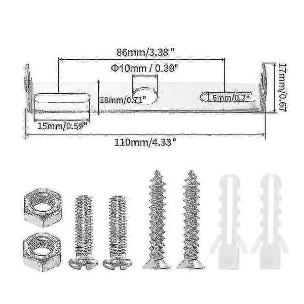 【BEMS】[4 stk] Taklampefeste 110 mm Tilbehør til pendellampe og lysekrone