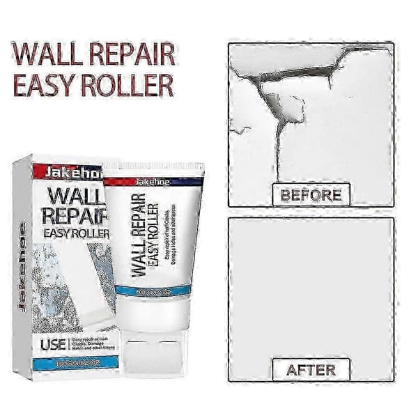 【BEMS】Rollfixt Wall Repair Easy Roller, 2025 New Small Roller Wall Patching Brush White Paint Repair Latex Paint