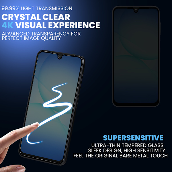 2-Pack Compatible with Samsung A17 Privacy Screen Protector - Tempered Glass 9H - Super Quality 3D