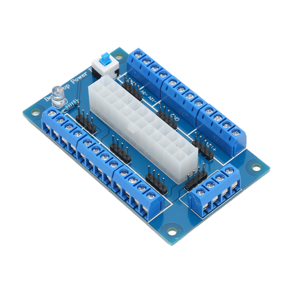 24 20 Pins ATX DC Strømforsyning Breakout Board Modul Strømforsyning Breakou Board med LED-indikatorlys ++