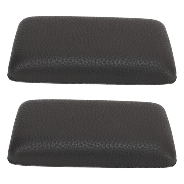 Bilbenkuddar Microfiber Pu-läder Mjukt Bil Center Console Knä Armbågsdyna Kudde Svart