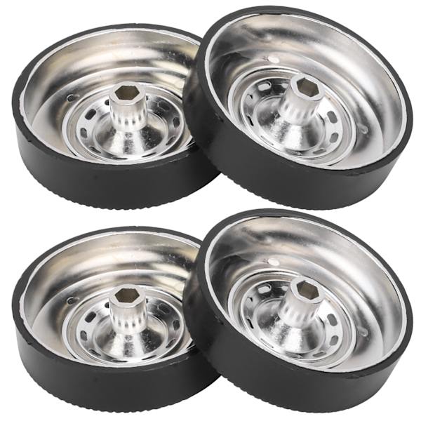 4 kpl Metalliset Drifting-Kumirenkaat Vaihtotarvikkeena WPL D12 1/10 RC-Autolle A-tyyppi