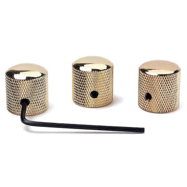 6x3 stk profesjonell gyllen metall gitar tonevolumknapp med hull gitardel 5 Pcs