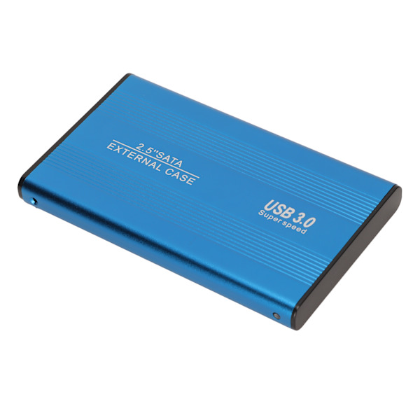 USB3.0 HDD-kabinett 2,5 tommer 5 Gbps Ultra tynn lett HDD-kabinett-adapter for bærbare datamaskiner for WIN 7 for WIN 10 Blå