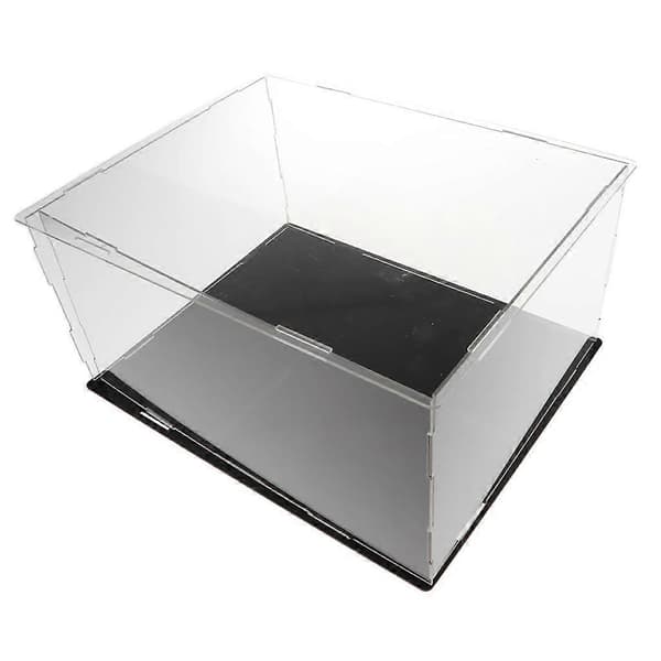 2X Transparenta Akryl Displayfodral Plyschdockor Fordon Skyddsfodral