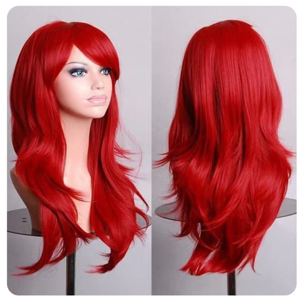 Cosplay Paryk inkl. parykhue & extensionskam 250 Svart
