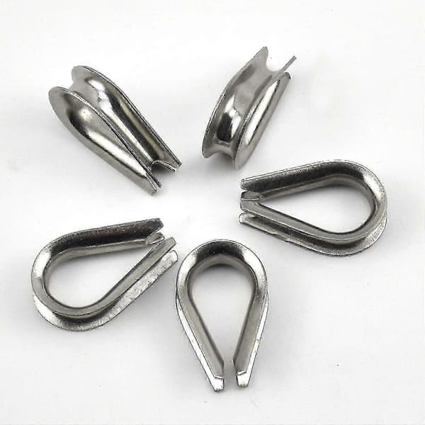 【BEMS】265 Pcs Crimp Sleeves + Stainless Steel Thimbles, Aluminum Crimp Loop Compatible with Zekai Cables