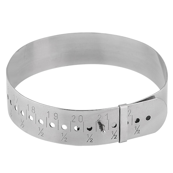 Justerbar armbandsmätare i rostfritt stål för smyckestillverkning