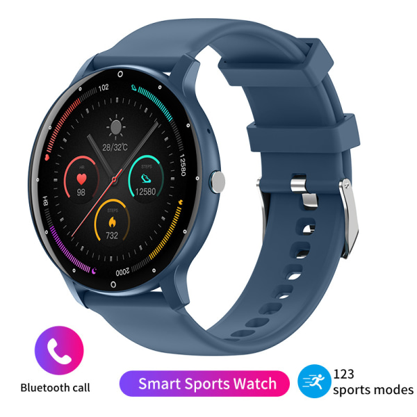 L02D call modell ZL02PRO smart watch puls blodtryck träning+Sxi blue