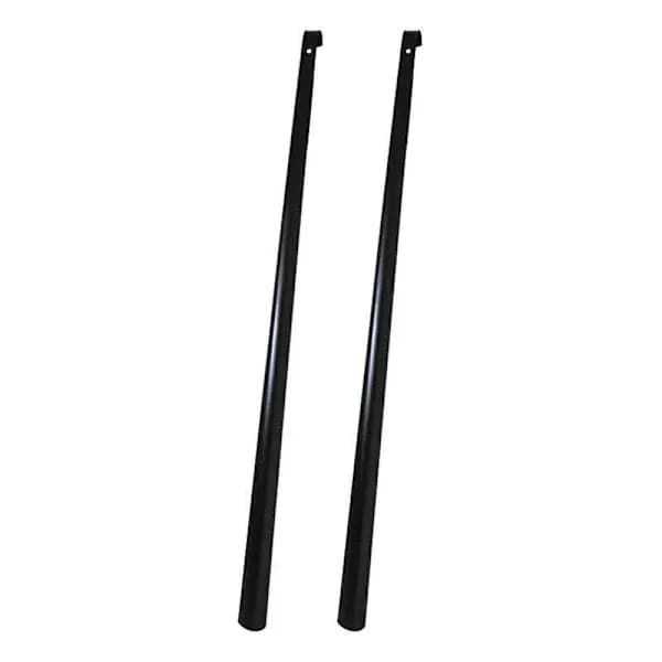 【BEMS】2-pack - Skohorn i metall - Extra lång - 80 cm Svart 2-pack