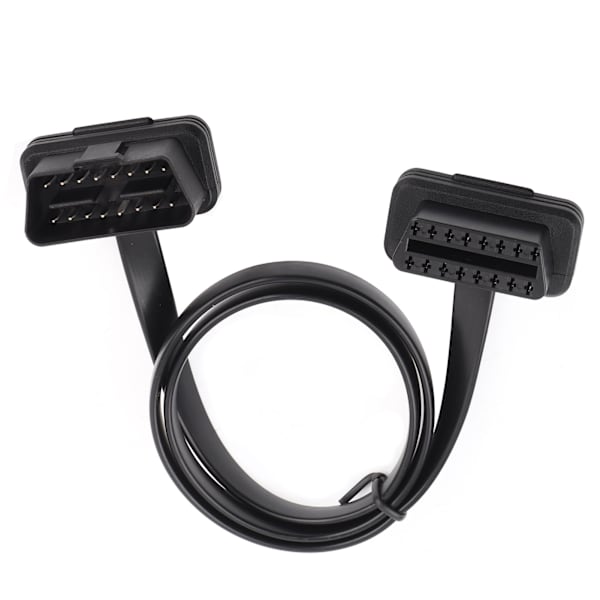 Auton OBD2-jatkokaapeli 16-nastainen uros-naaraskytkin, diagnostisointisovitin, 60 cm / 24 tuuman pituus