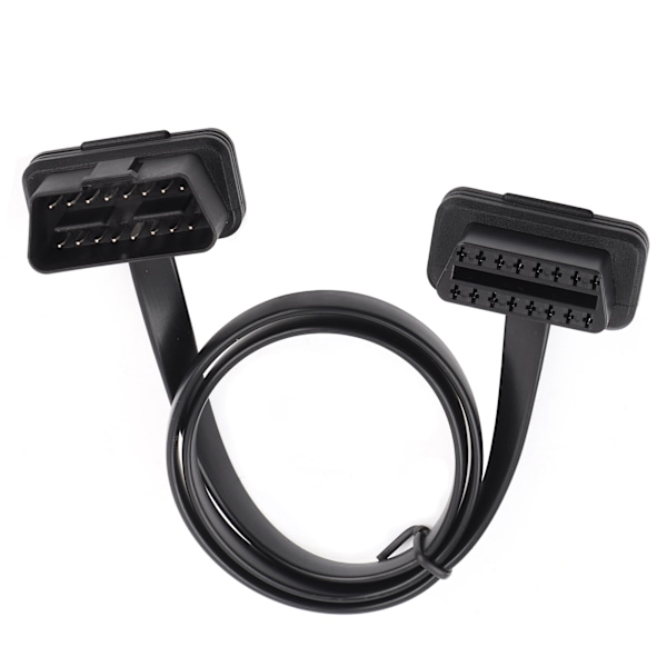 Bil Auto 16-polet Han til Hun OBD2 Forlængerkabel Diagnostisk Adapter 60cm/24 tommer Længde