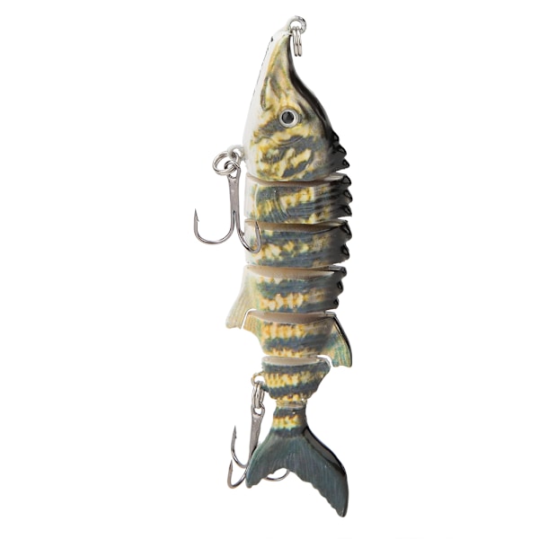 11cm Plast Fiskebete Artificiellt Multisektion Sjunkande Wobbler Krokar Utrustning (JM040-4)