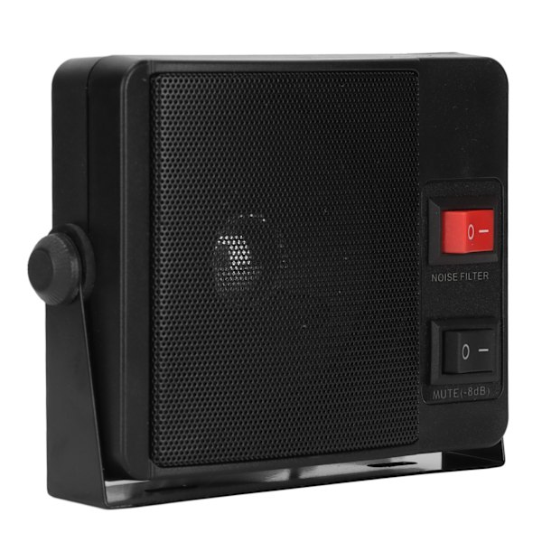 Bilradiohøyttaler Stabil Klar Lyd Ekstern Kommunikasjonshøyttaler med Base for Yaesu for Kenwood for ICOM