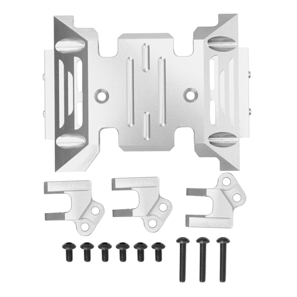 Monteringsbas för mittdiffplatta i aluminiumlegering för Axial SCX10 III AXI03007 Silver