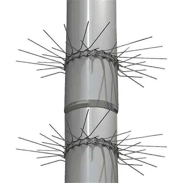 【BEMS】20-pak rustfrit stål nedløbsrørsbeskyttelse mod klatrende mår Kompatibel med udendørs brug