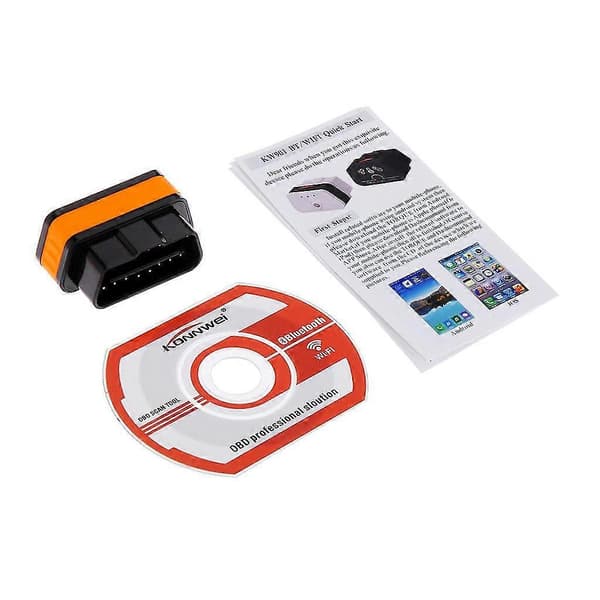 Konnwei Kw901 Elm327 Bluetooth 3.0 Obd2 Obdii Bil Diagnostisk Kode Scanner