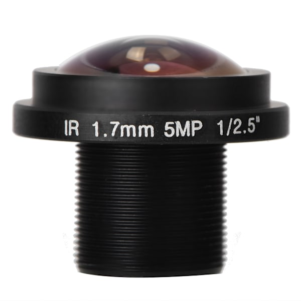 Uusi 5mp 1.7mm 170° laajakulmainen LENS-turvakamera kalansilmäkuva