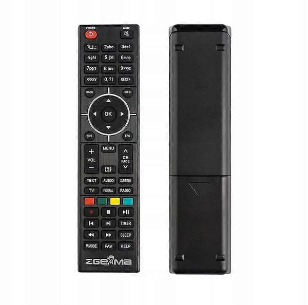 Fjernbetjening Zgemma Dekoder H2 H5 H7 H9 H10 black