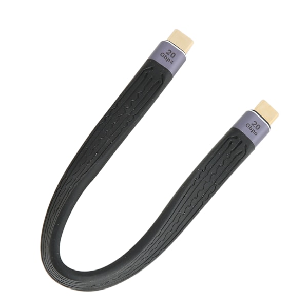Typ C till Typ C Kabel 22cm PD 100W Snabbladdning FPC Stark Metall 4K 60Hz PD Snabbladdningskabel för Telefon Laptop