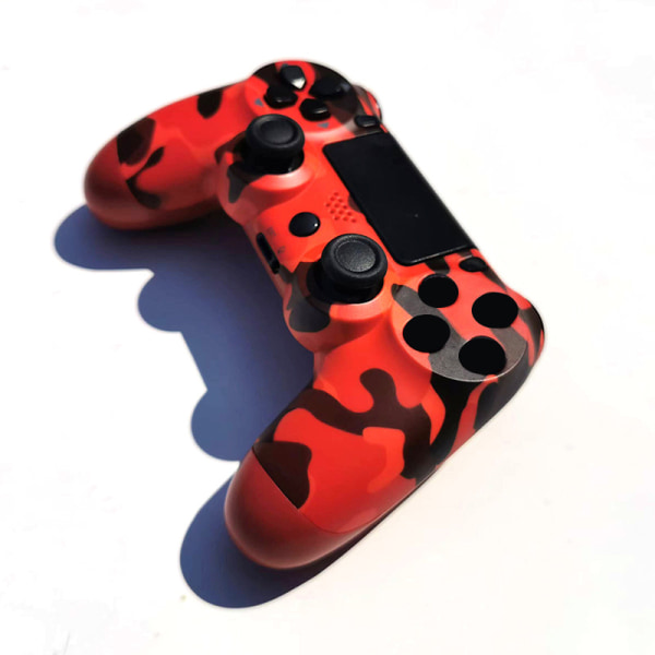 BE-trådløs Bluetooth-spillkontroller for PS4, seksakset gyroskop - Camouflage Orange