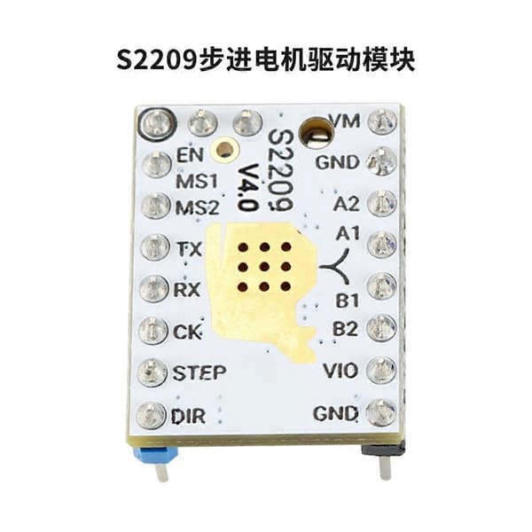TMC2209 V4.0 Trinmotor Driver Stille drift Kompatibel med 3D-printer, 5,5-28V 2,8A med køleplade, Enha