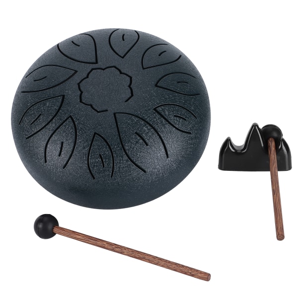 Steel Tongue Drum Kit 11 Tone Ethereal WorryFree Sanskrit Hand Pan Percussion Instrument 6in//+