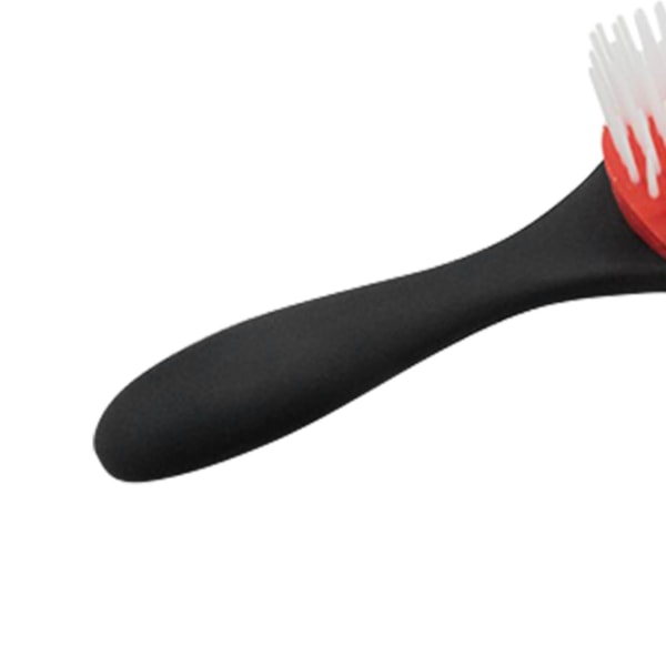 Statisk fri hårbørste 9 rader ABS frostet detangling rød krøllet hår børste for styling