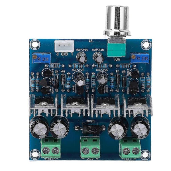 Klasse A analog krets effektforsterkerkort 2-kanals forsterkerkretsmodul DC24V 2A