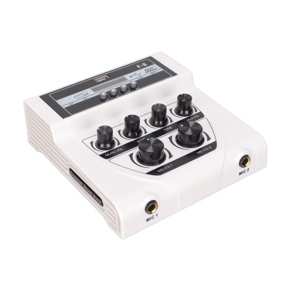 Mini Lydmikser BT Opptak MP3 Funksjon Hjem Karaoke Stereo Mikser for TV PC Smartphone 100‑240V EU Plugg ++