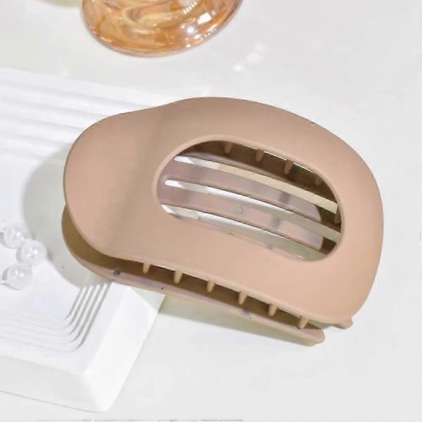 Tyttöjen litteät hiusklipsit, klipsit, ohuet, paksut hiusklipsit, 12 kpl Beige
