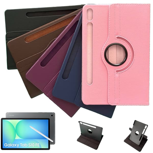 Kompatibel med Samsung Kompatibel med Galaxy Tab S10 FE etui Blå Blå Bl\u00e5 Bl\u00e5