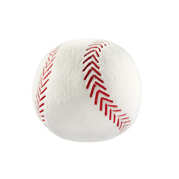 Simuleret sfærisk pude vinterplys åndbar fan gave plyslegetøj tredimensionel baseball (diameter 12 cm)