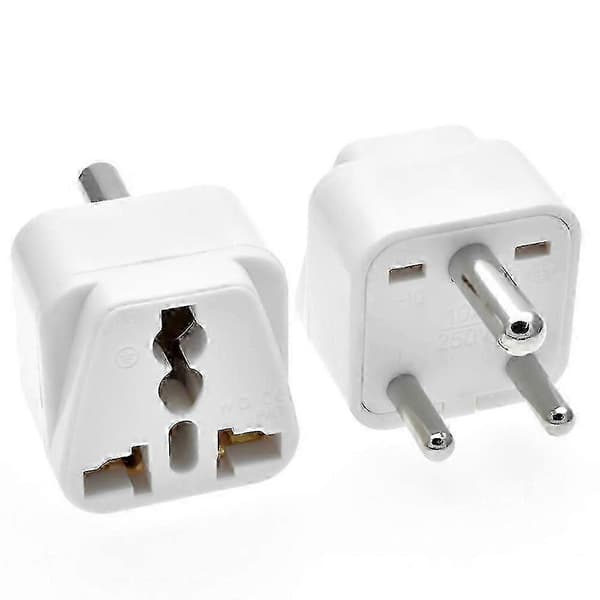 Sør-Afrika/India-pluggadapter, laget av ABS-materiale, kompakt, lett og enkel å bruke
