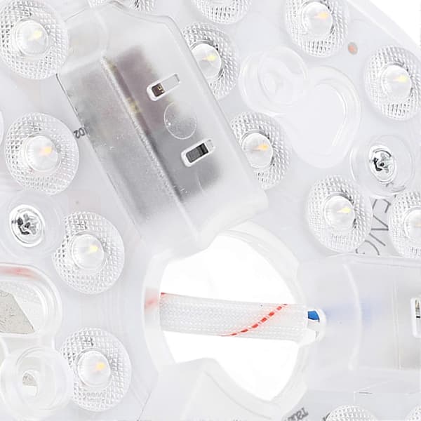 5,3-tommer loftventilator LED-lyserstatning - 15W rund dæmpbar eftermonteringssæt (3000K/4200K/6500K) 95-265V