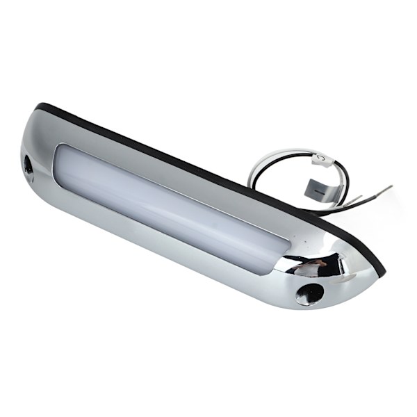 8 tuuman RV LED -kuistin valopalkki DC12V 385LM hopeanvärinen kuori meripihkanvärinen valaistus universaali matkailuautoihin veneisiin jahteihin