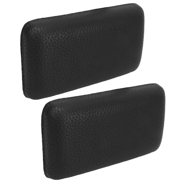Bilbenkuddar Microfiber Pu-läder Mjukt Bil Center Console Knä Armbågsdyna Kudde Svart