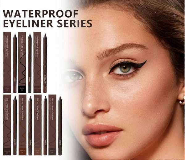 【BEMS】Persona Eyeliner Pencil Waterproof, 24-hour waterproof duo-sharpenable eyeliner Black
