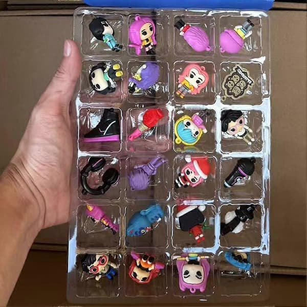 Kpop Demon Hunters Adventskalender 2025 Samlarobjekt 3D-figurdockor Huntrix Saja Julgransdekoration Julklappar