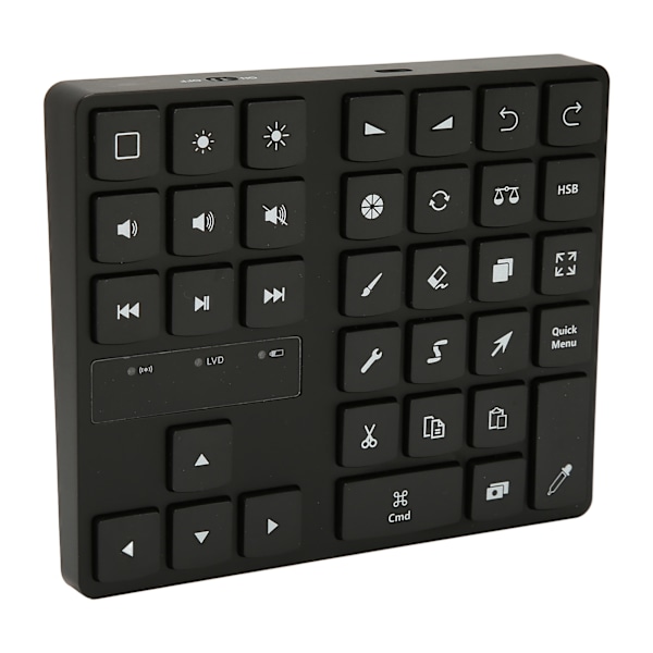 35 Tasters Numerisk Tastatur Stabil Tilkobling Driverfri Bluetooth-tilkobling Tegnetastatur med 4 Myke Gummiputer for Hjemmekontor