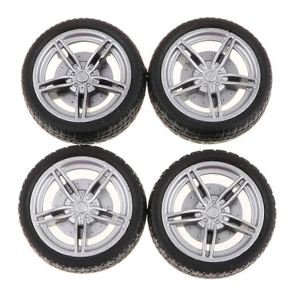 4x4-deler 5-eikers felger gummihjul Kompatibel med RC-bil DIY-erstatning 4 Pcs