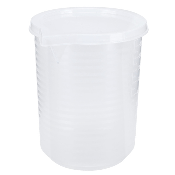 Mätkoppar i Transparent Plast - 500ml/1000ml - Köksbaktillbehör med Lock