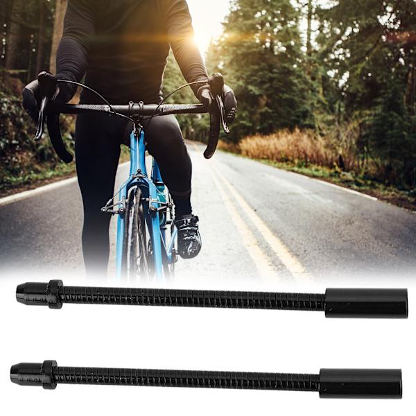 1 Par Rustfrit Stål Bløde V-Bremserør til Mountainbike Landevejscykel Foldbar Cykel Sort