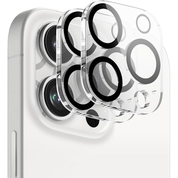 【BEMS】[2-Pack] Compatible with iPhone 16 Pro Max Tempered Glass Lens Protector 30