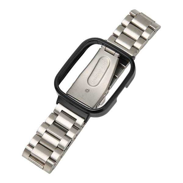 BEMS Watch Strap Skyddande Fodral Band 2 i 1 Justerad Rostfritt Stål Watch Band för Redmi Watch 3 Silver