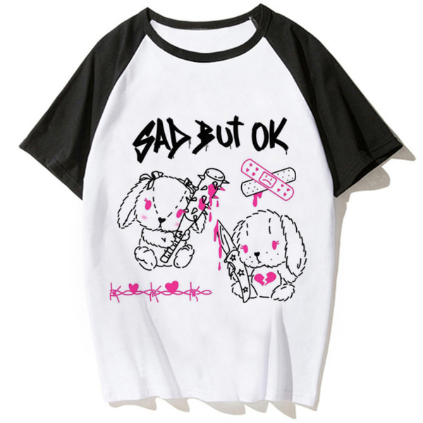 Y2k t-skjorter kvinner Japansk morsom Tee girl Y2k klær NO.6 TRIST MEN OK 2XL