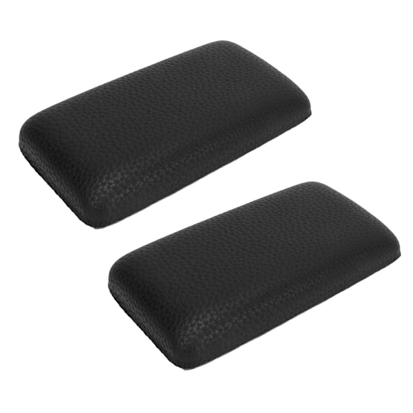 Bilbenkuddar Microfiber Pu-läder Mjukt Bil Center Console Knä Armbågsdyna Kudde Svart